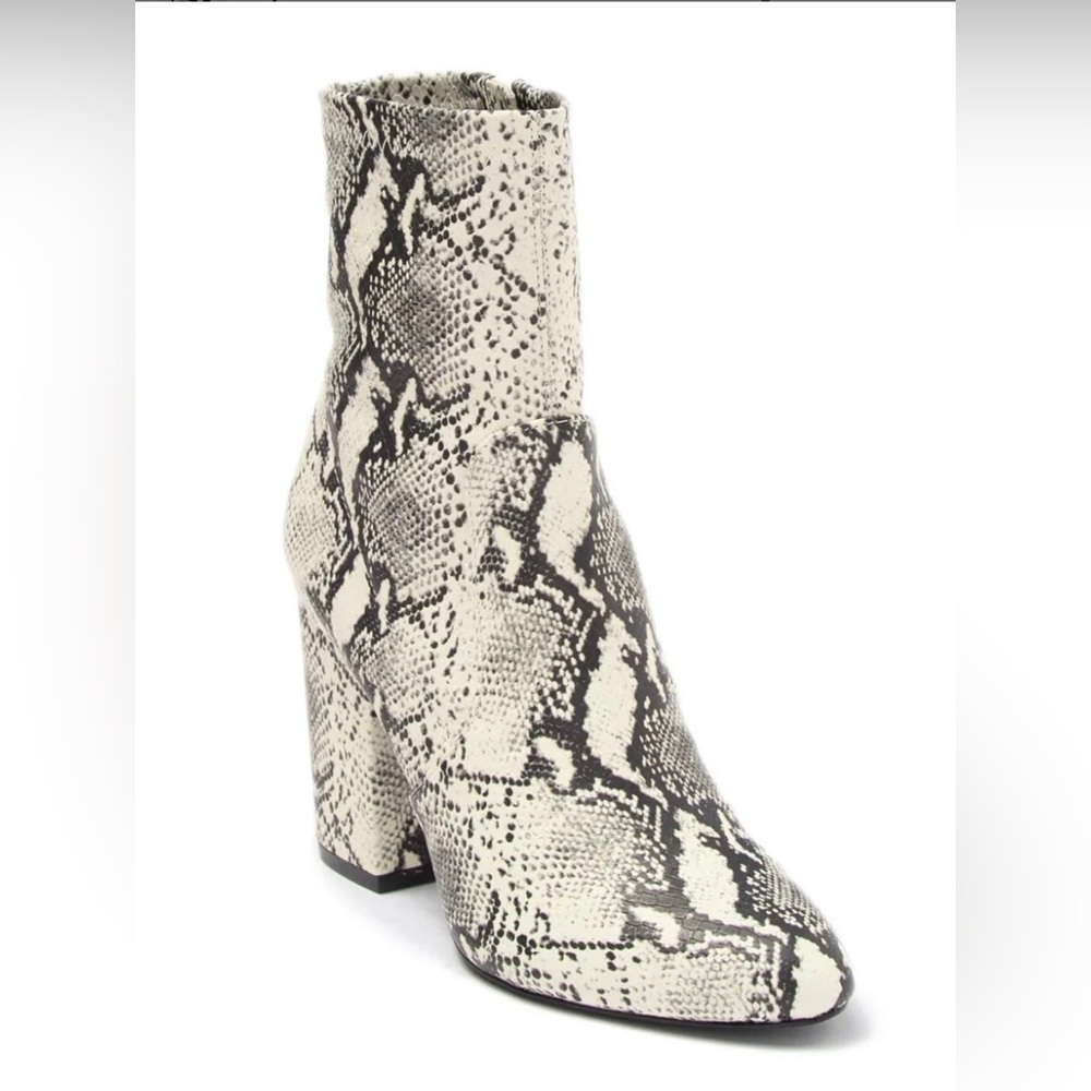 Madden Girl Snake Print Ankle Booties